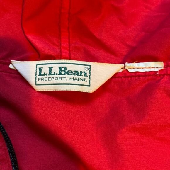 Vintage L.L. Bean Red Anorak Jacket: Size Large - Picture 8 of 11